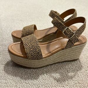 Jcrew wedge espadrille sandals